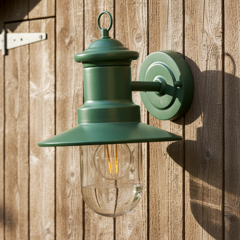 Classic Ships Exterior Wall Light in Thistle Green