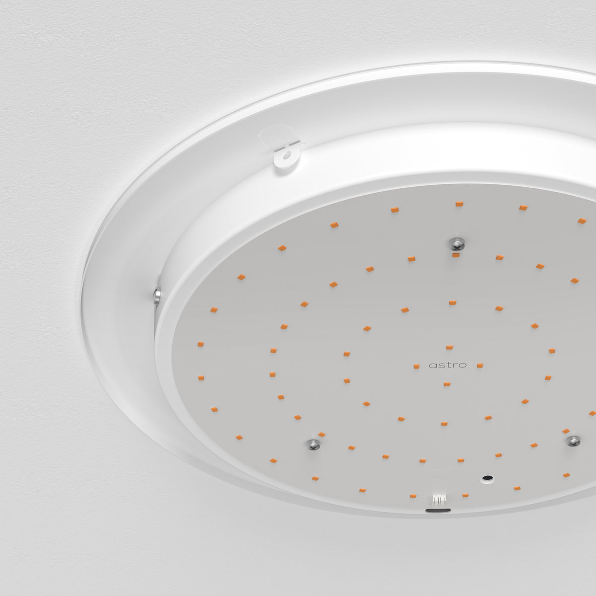 Elba Phase Dimmable LED Ceiling Base 410 in Matt White