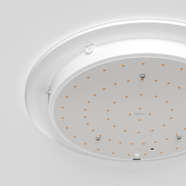 Elba Phase Dimmable LED Ceiling Base 410 in Matt White