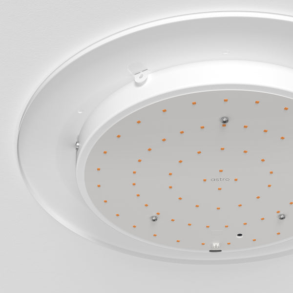 Elba Phase Dimmable LED Ceiling Base 460 in Matt White
