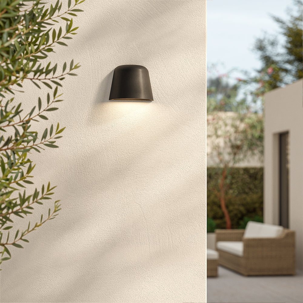 Nomad 115 Exterior LED Wall Light in Textured Black