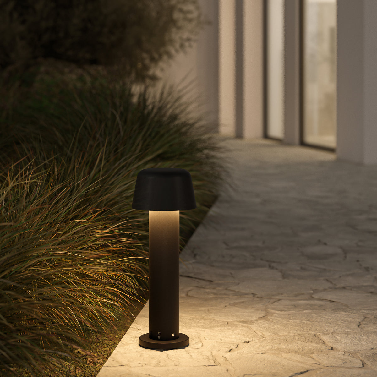 Nomad 400 Exterior LED Bollard in Textured Black