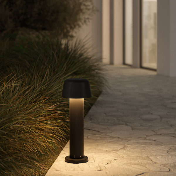 Nomad 400 Exterior LED Bollard in Textured Black