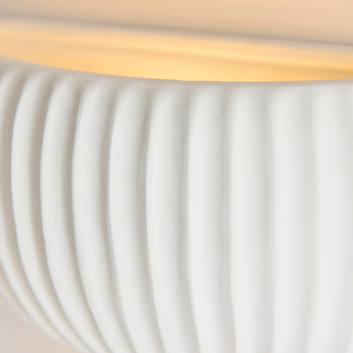 Witham Wall Washer in Unglazed Ceramic