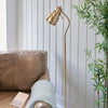 Classic Flexi Reader Floor Lamp in Brushed Aged Brass
