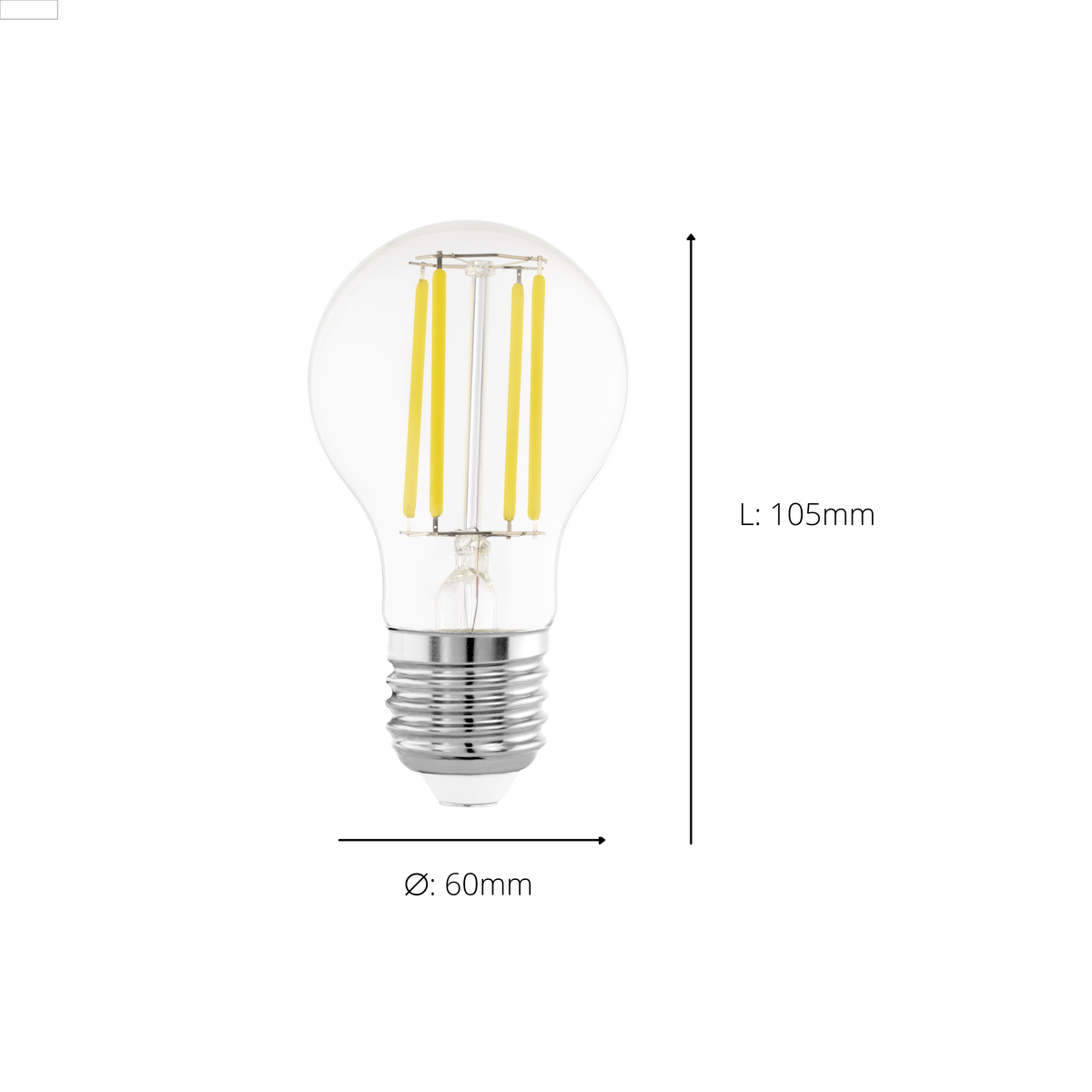 E27 Warm White LED GLS 2.2W 3000k 470lm