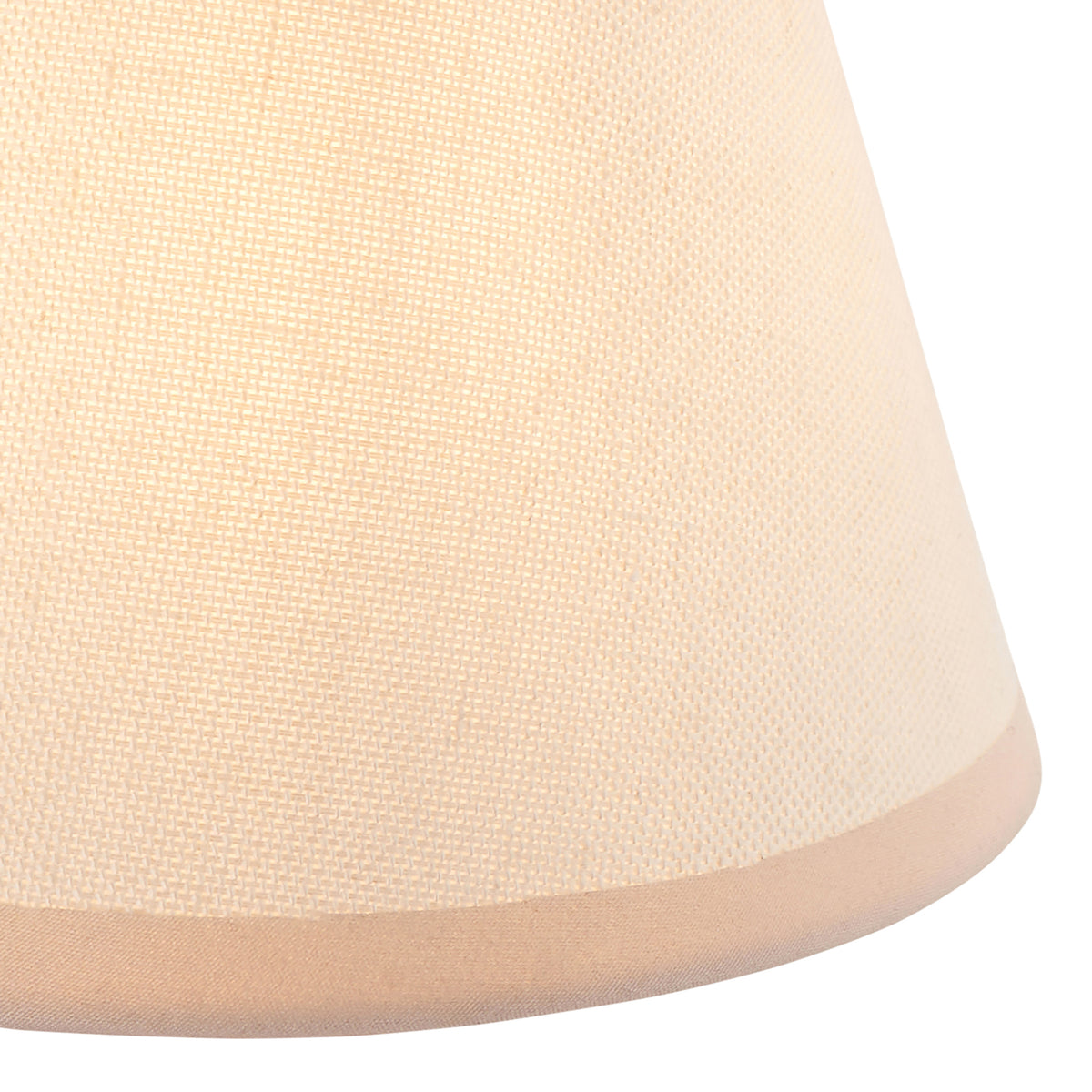 Anvil Angle Wall Light in Brass with Vintage & Almond White 16cm Ivy Shade