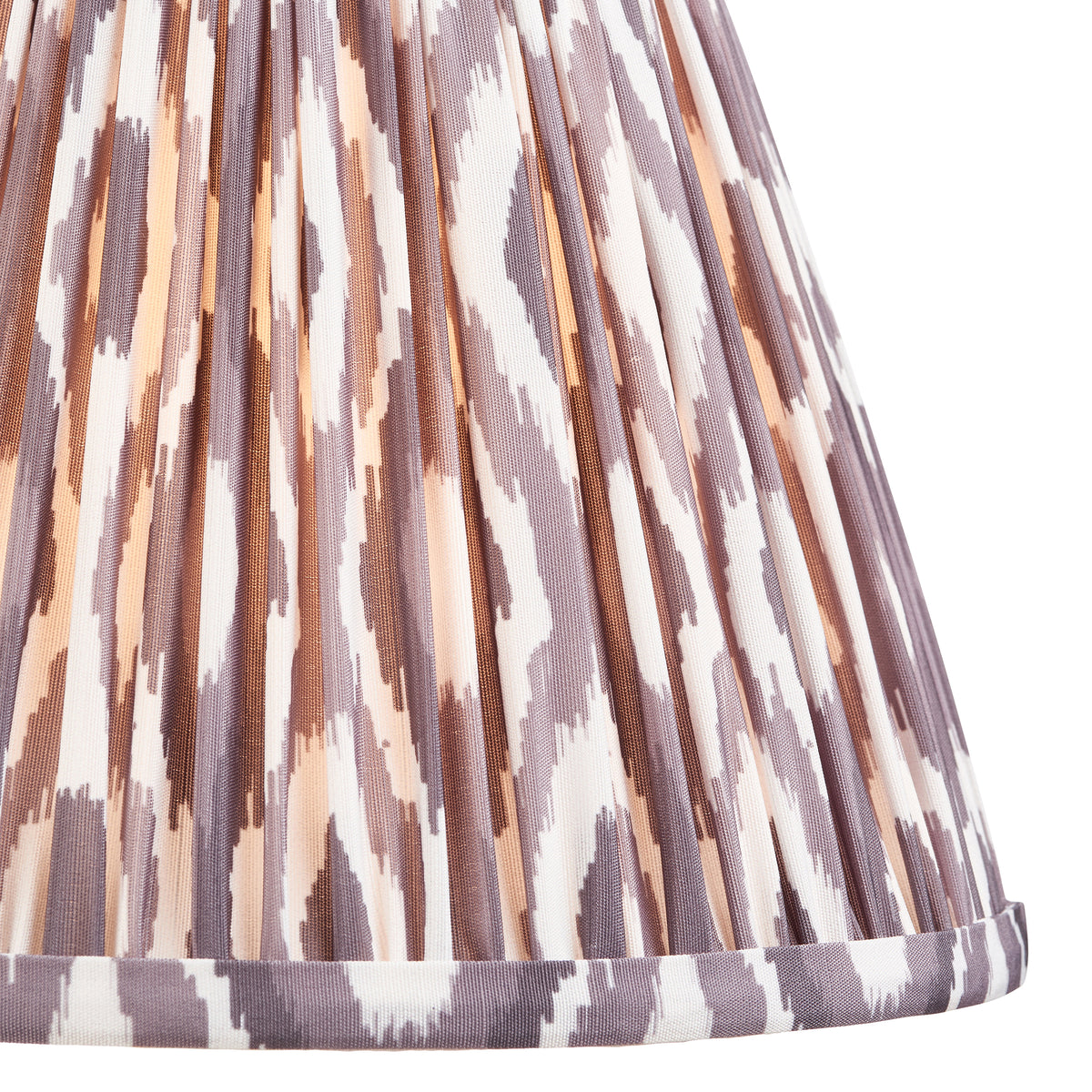 Higgledy Table Lamp in Cotswold Green with Pearl Grey 25cm Ikat Shade