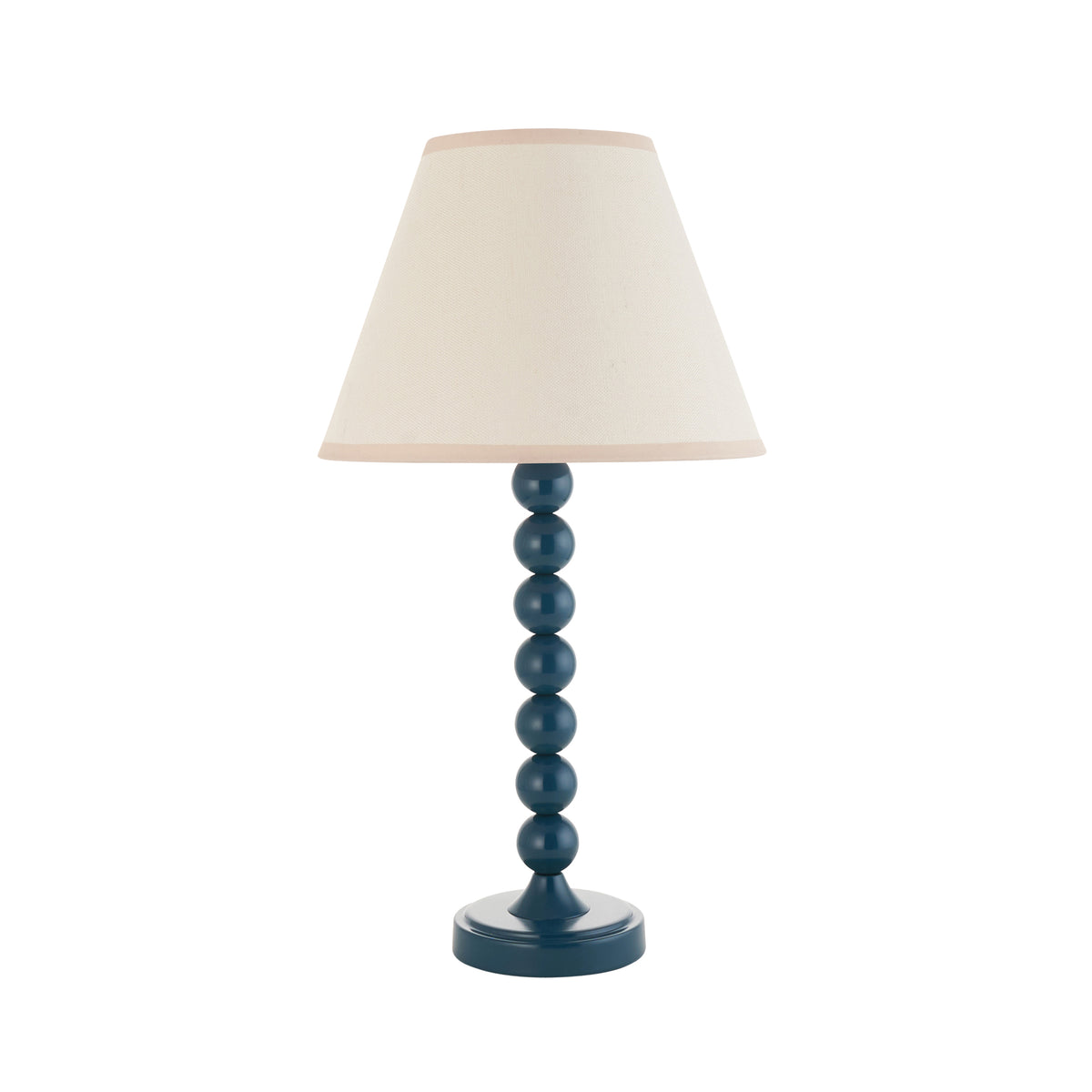 Higgledy Table Lamp in Marlin Blue with Vintage & Almond White 25cm Ivy Shade