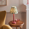 Higgledy Table Lamp in Pink Clay with Cotswold Green 25cm Zigzag Shade
