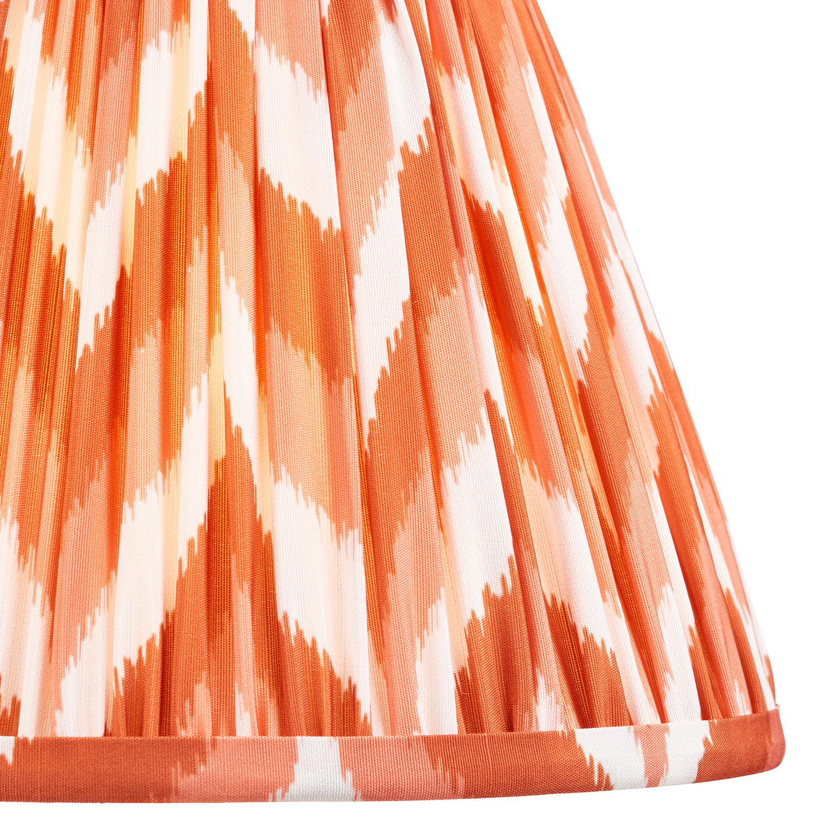 Higgledy Table Lamp in Pink Clay with Apricot Orange 25cm Zigzag Shade