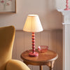 Higgledy Table Lamp in Pink Clay with Vintage & Almond White 25cm Ivy Shade
