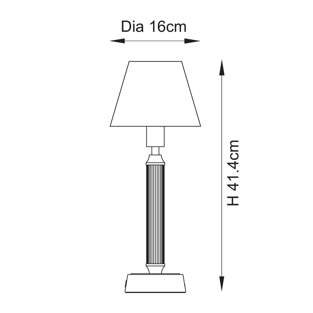 Trobridge Rechargeable Table Lamp in Brass with Shell Bay Blue 16cm Leaf Shade