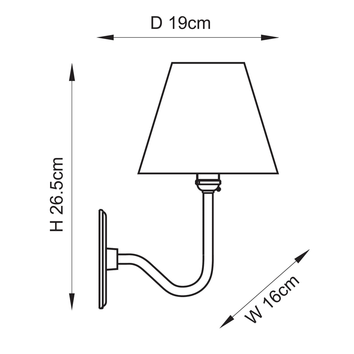 Dahlia Swan Wall Light in Brass with Herb Garden Green 16cm Leaf Shade