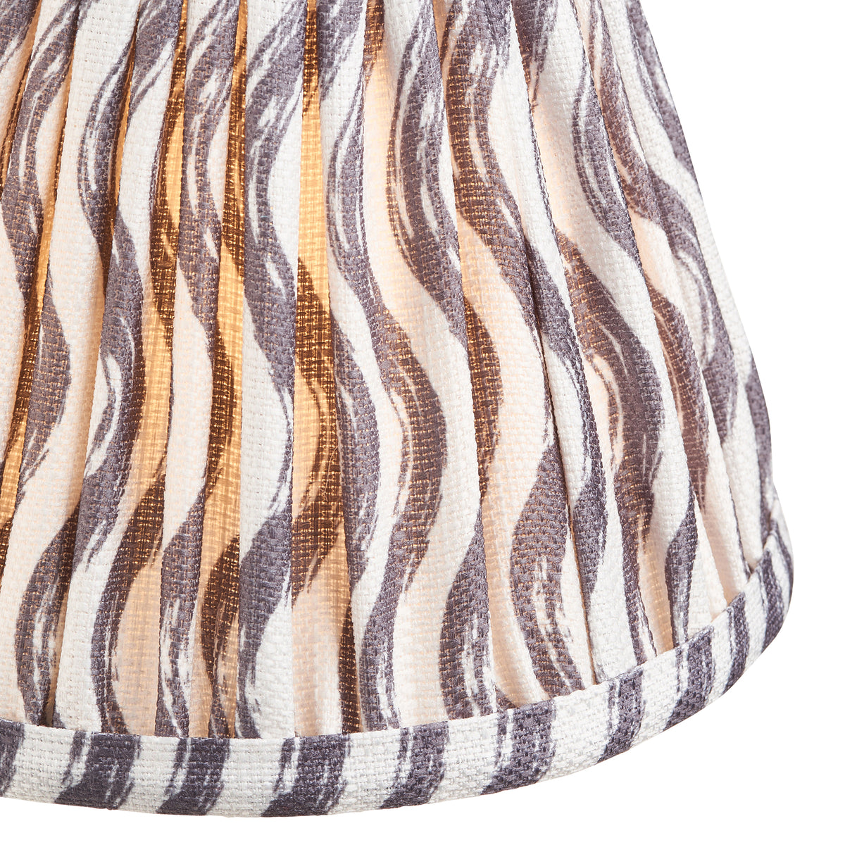Dome Arc Wall Light in Brass with Pearl Grey 16cm Ripple Shade
