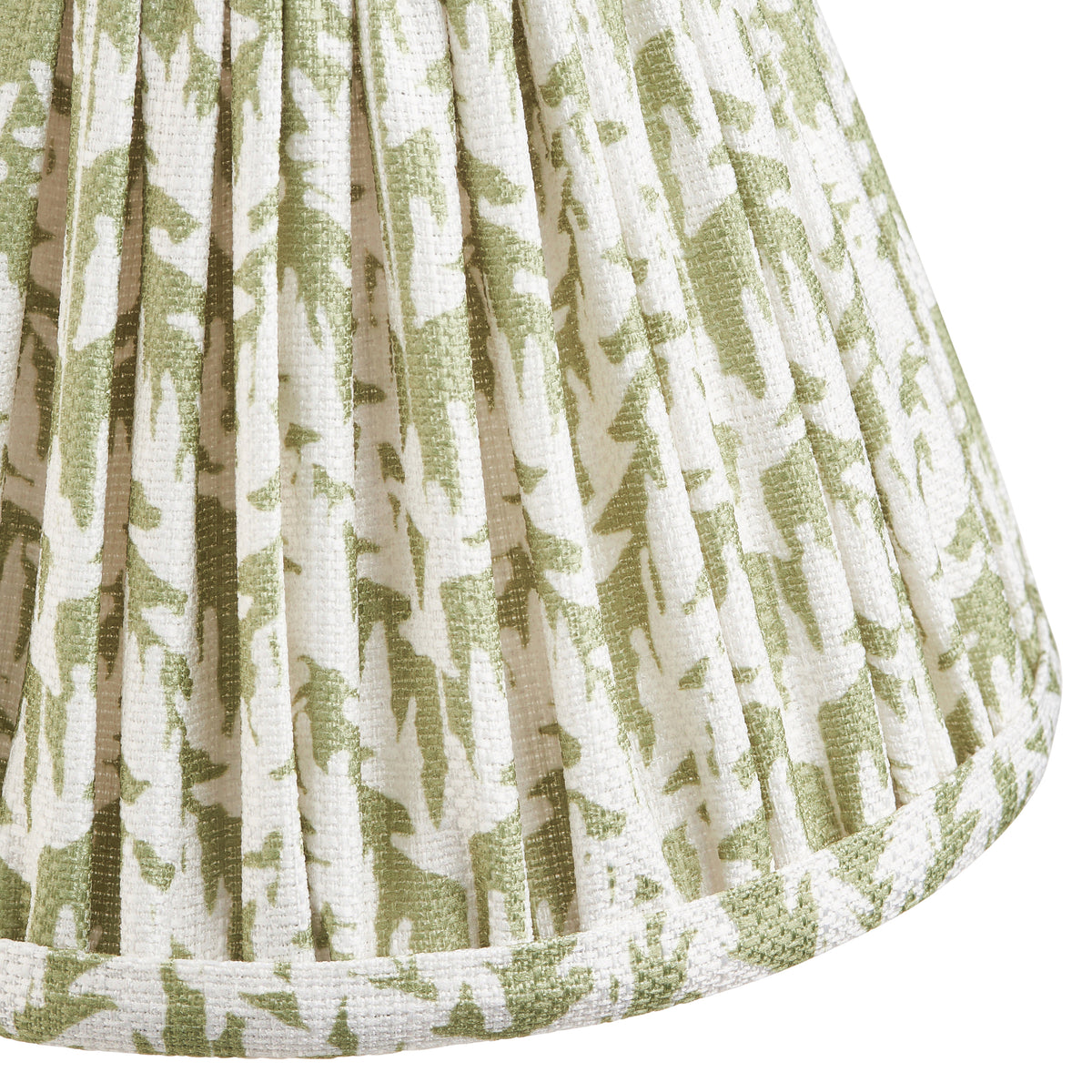 Step Fold Wall Light in Brass with Herb Green 16cm Leaf Shade