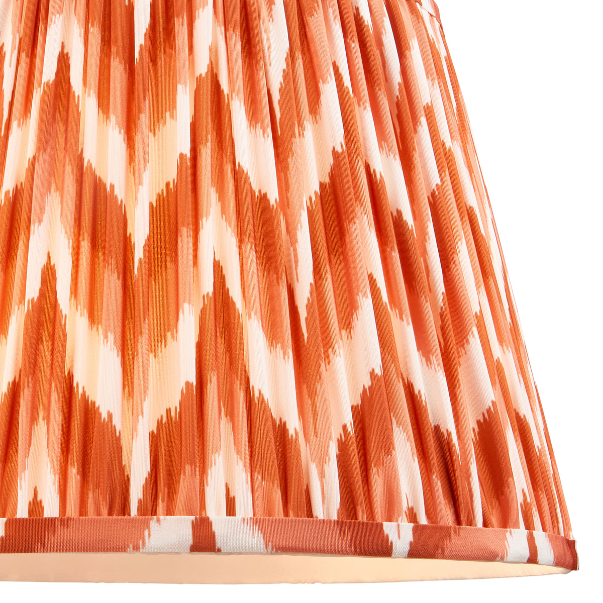Higgledy Floor Lamp in Cotswold Green with Apricot Orange 35cm Zigzag Shade