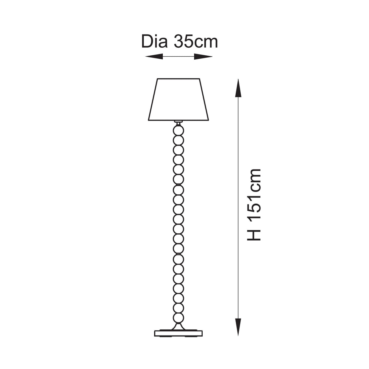 Higgledy Floor Lamp in Cotswold Green with Apricot Orange 35cm Zigzag Shade