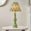 Myrtle Table Lamp in Cotswold Green with Cotswold Green 25cm Zigzag Shade