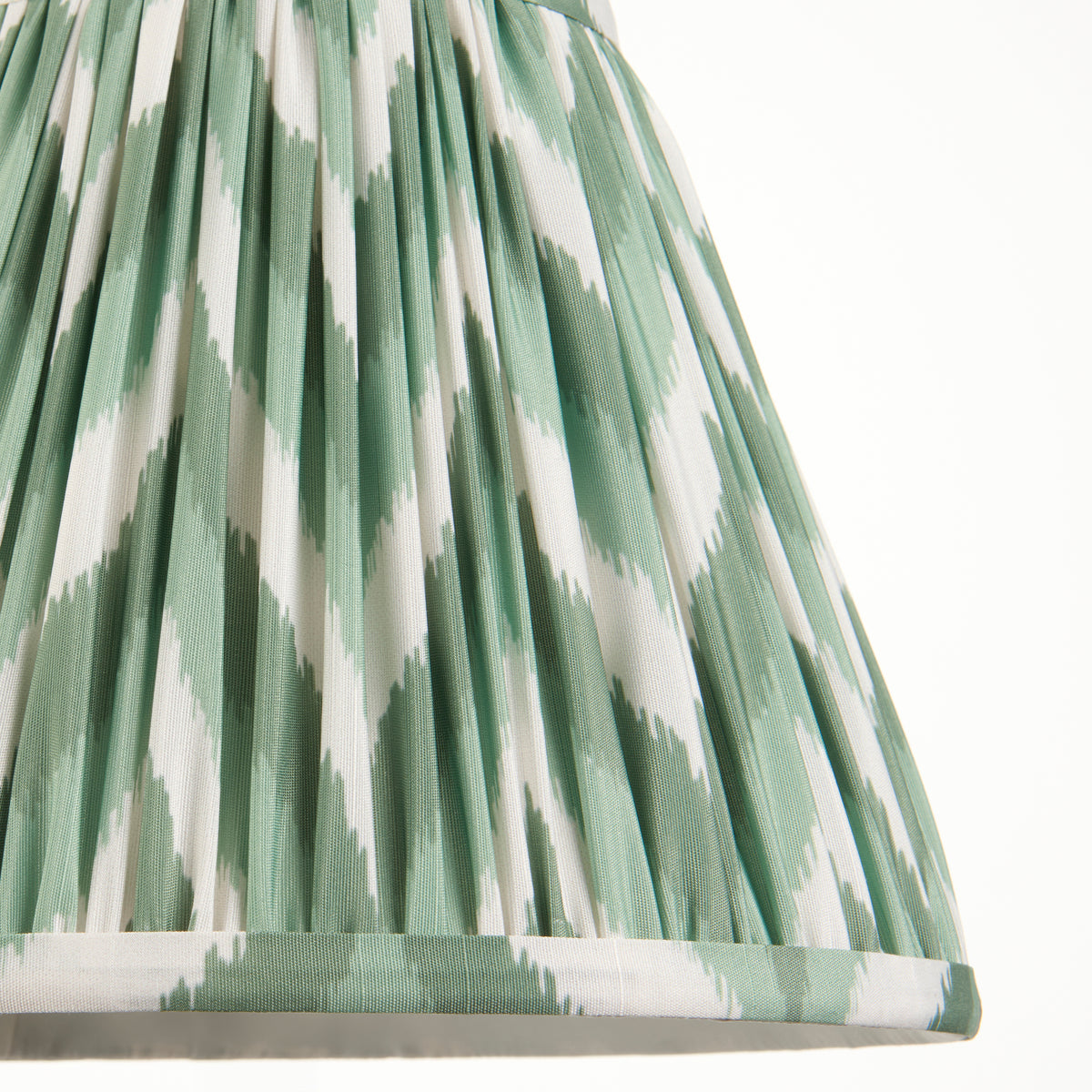 Myrtle Table Lamp in Cotswold Green with Cotswold Green 25cm Zigzag Shade