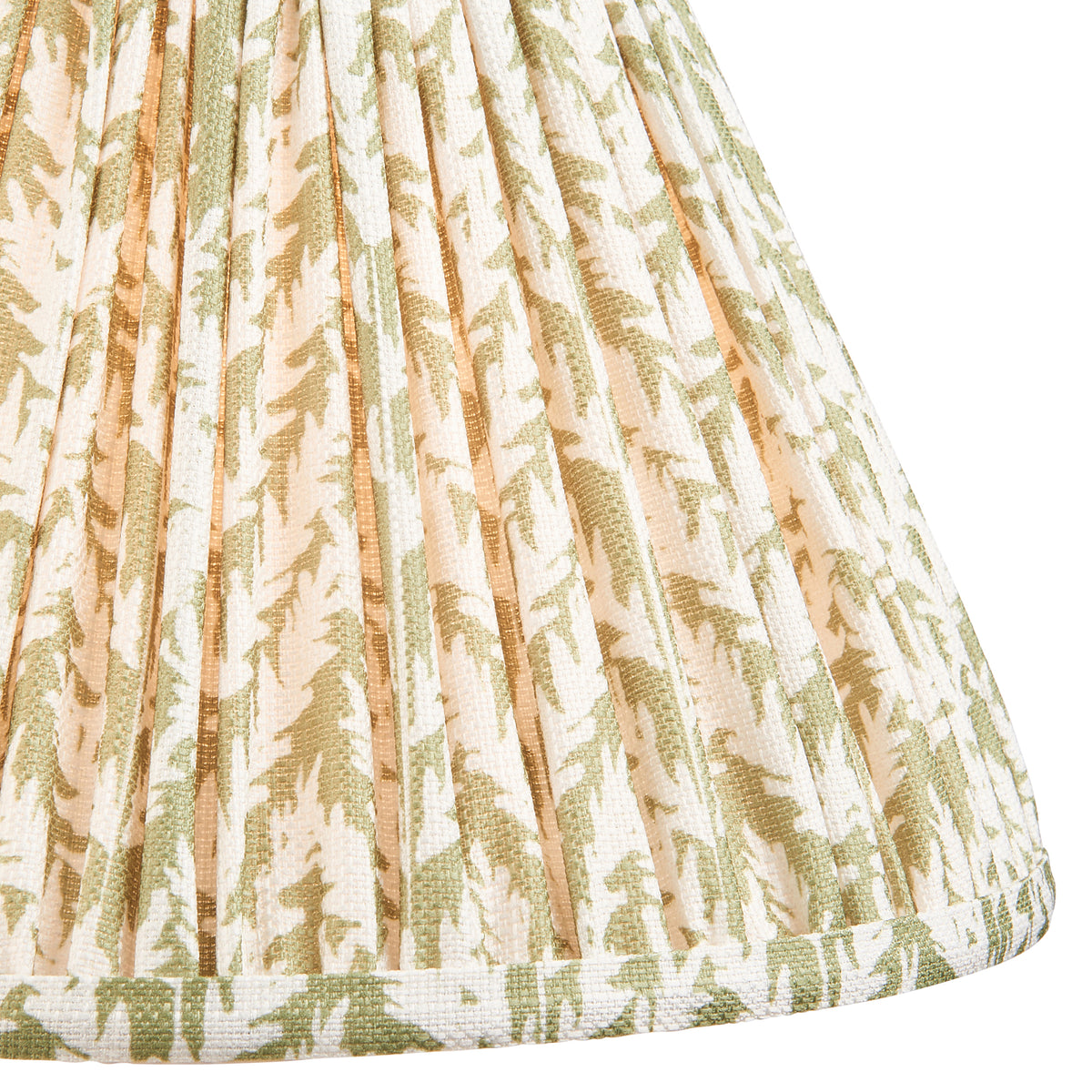 Layered Leaf Ceramic Table Lamp in Ivory Crackle Glaze with Garden Green 30cm Leaf Shade