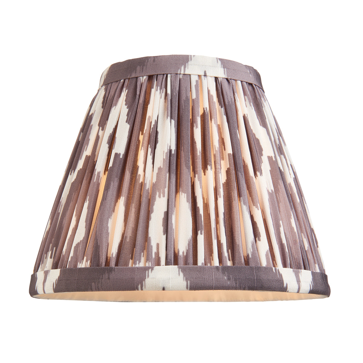 Lille Twin Light Linear Pendant in Antique Brass with Pearl Grey 16cm Ikat Shades