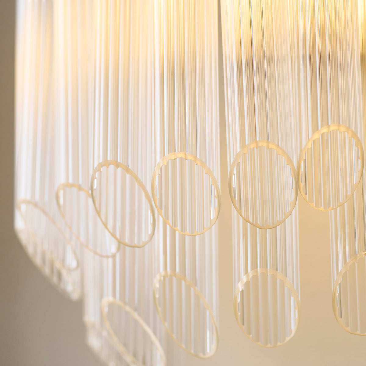 Montpellier Wall Light in Brushed Brass with Ribbed Cylindrical Clear Glass