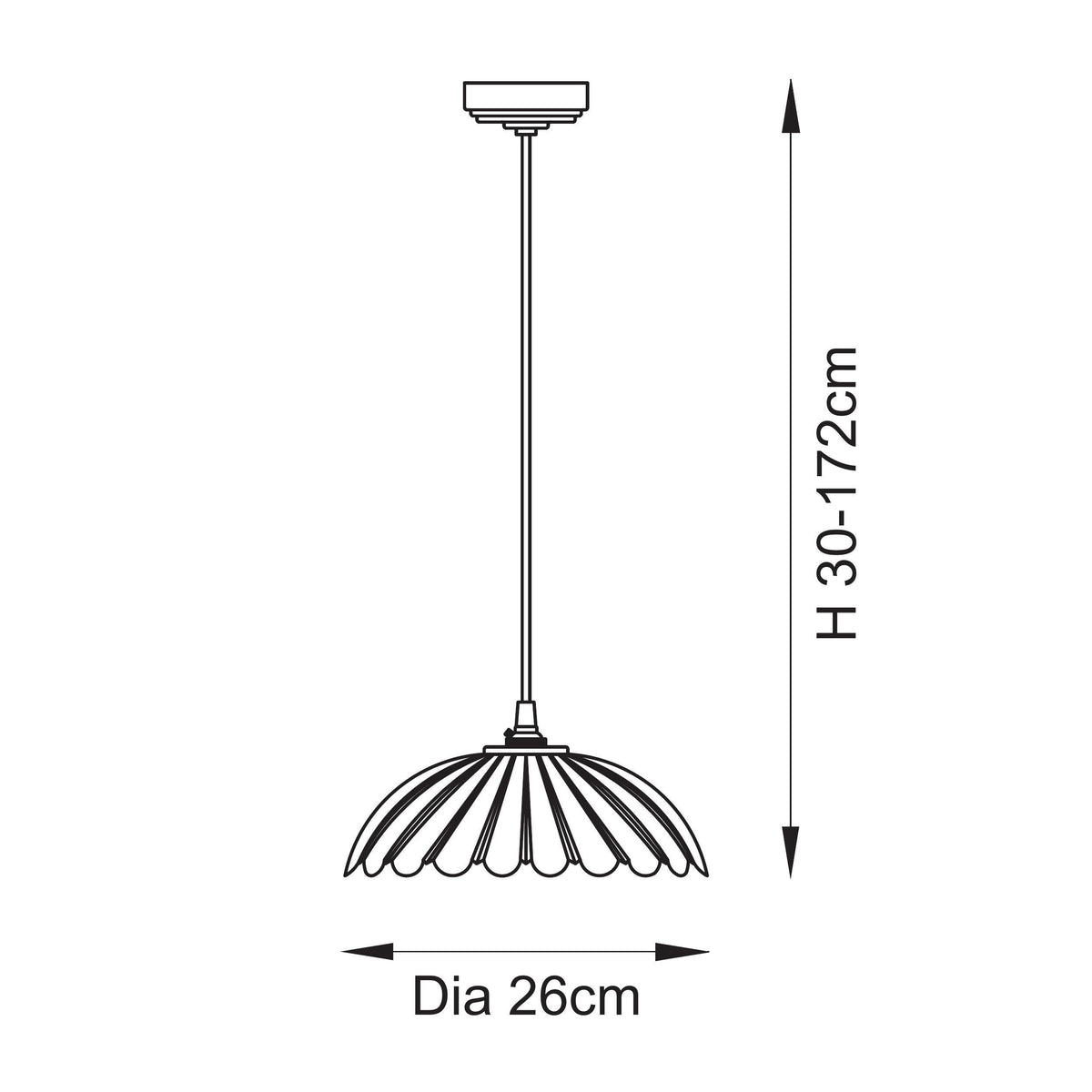 Camellia & Eltham Pendant with Natural Fabric Flex and Brushed Aged Brass Metalwork