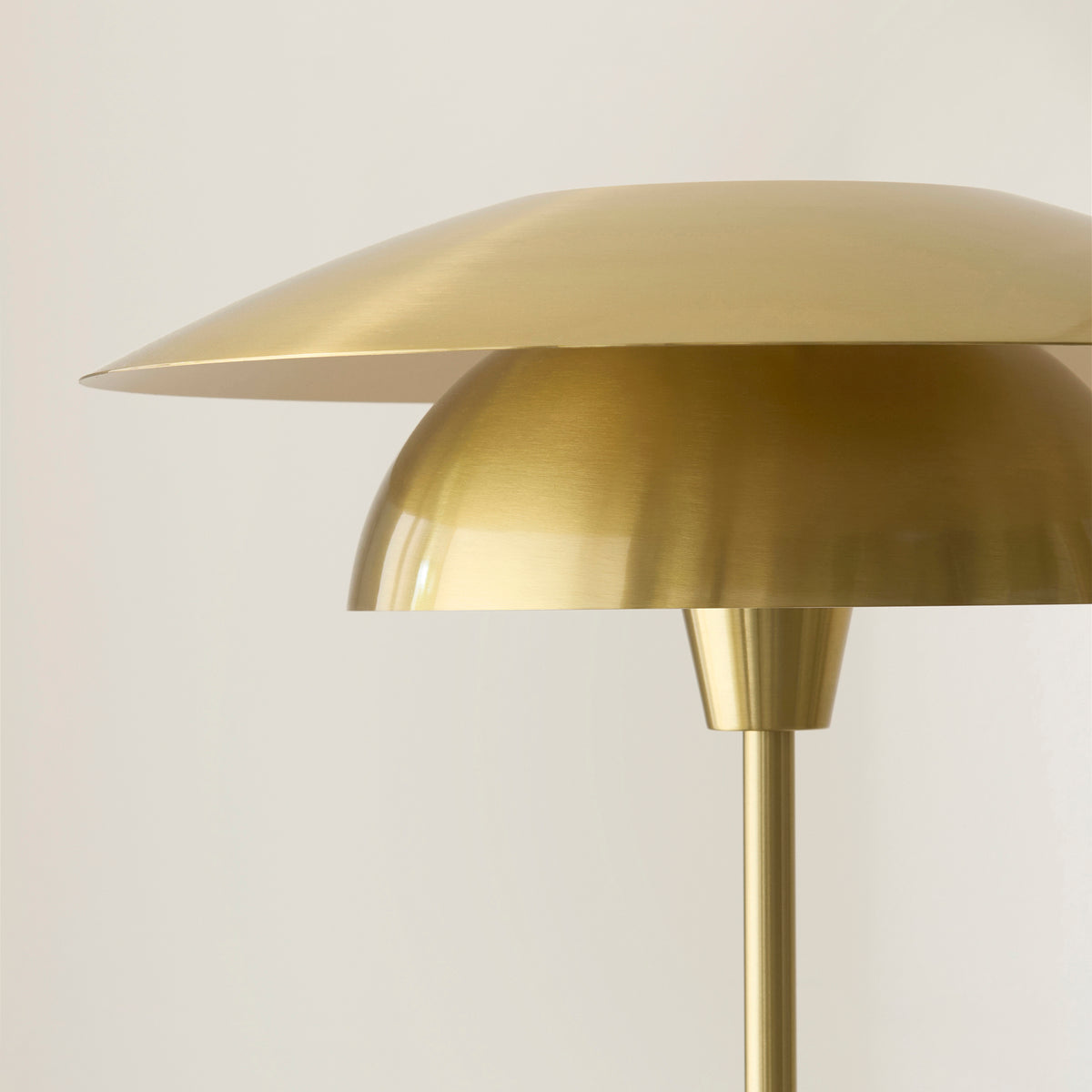 Lyon Floor Lamp with Satin Brass Metalwork