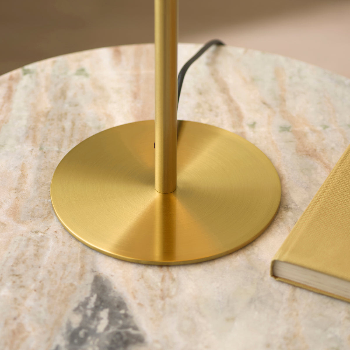 Lyon Table Light with Satin Brass Metalwork