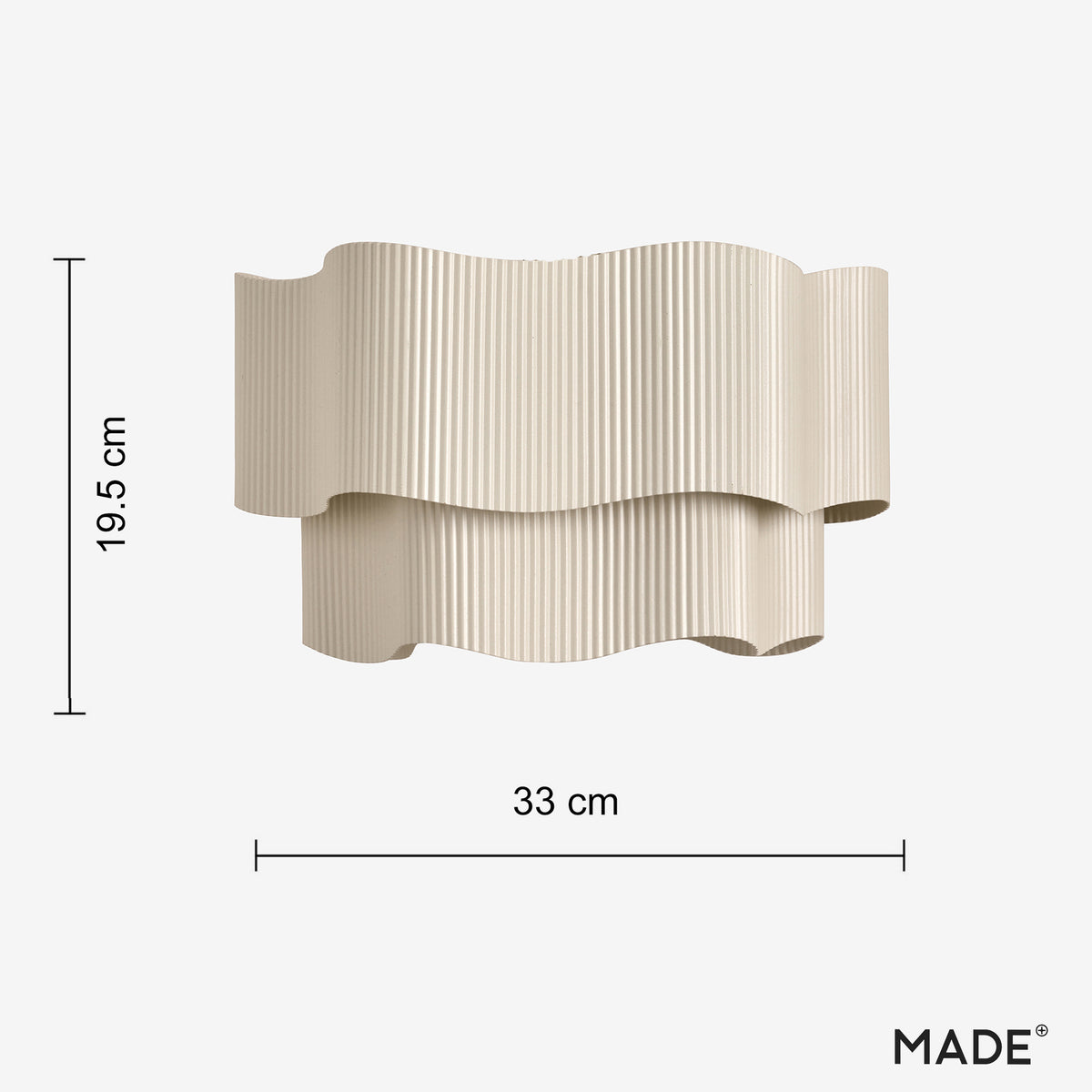 Sydney Ribbed Metal Tiered Shade