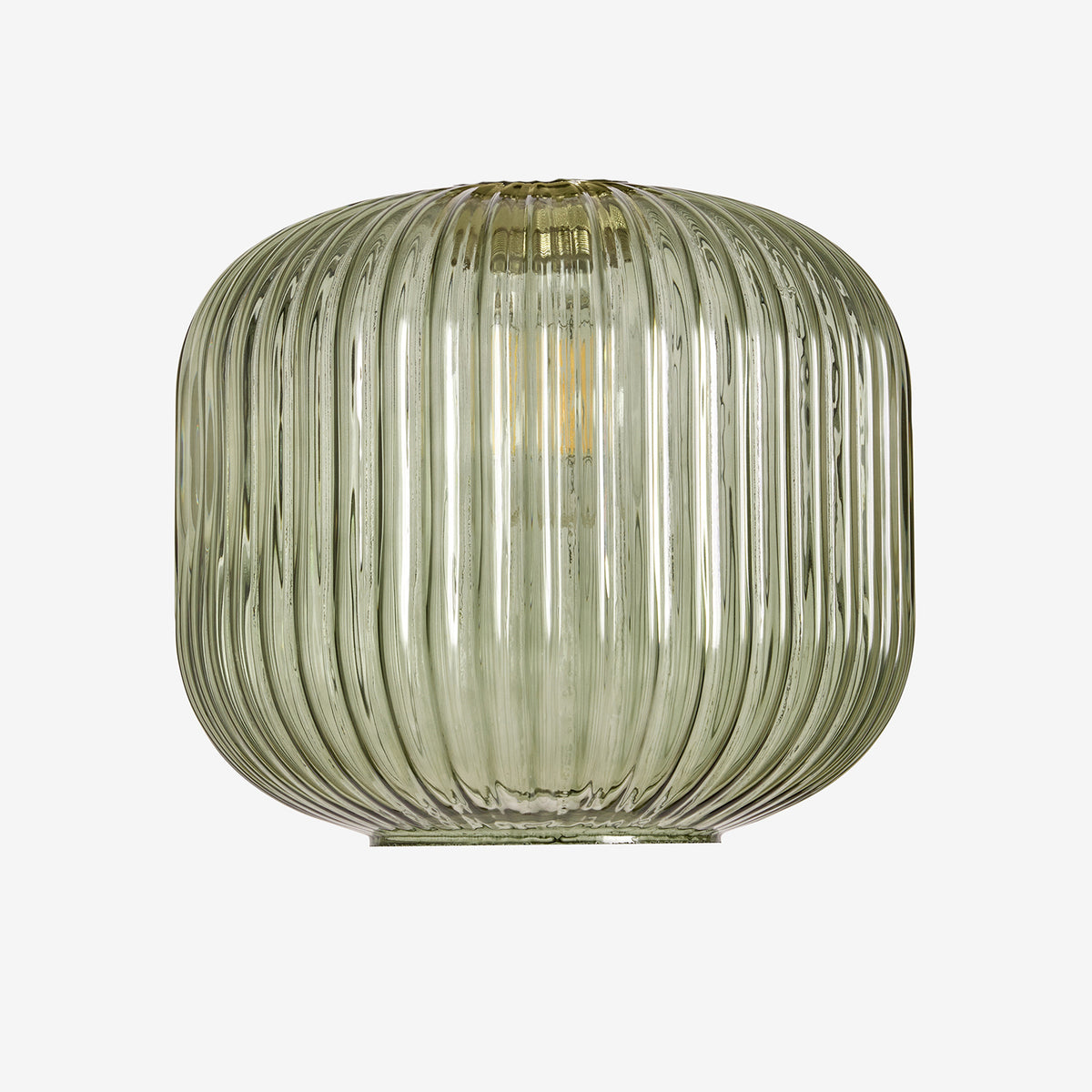 Briz Green Ribbed Glass Shade