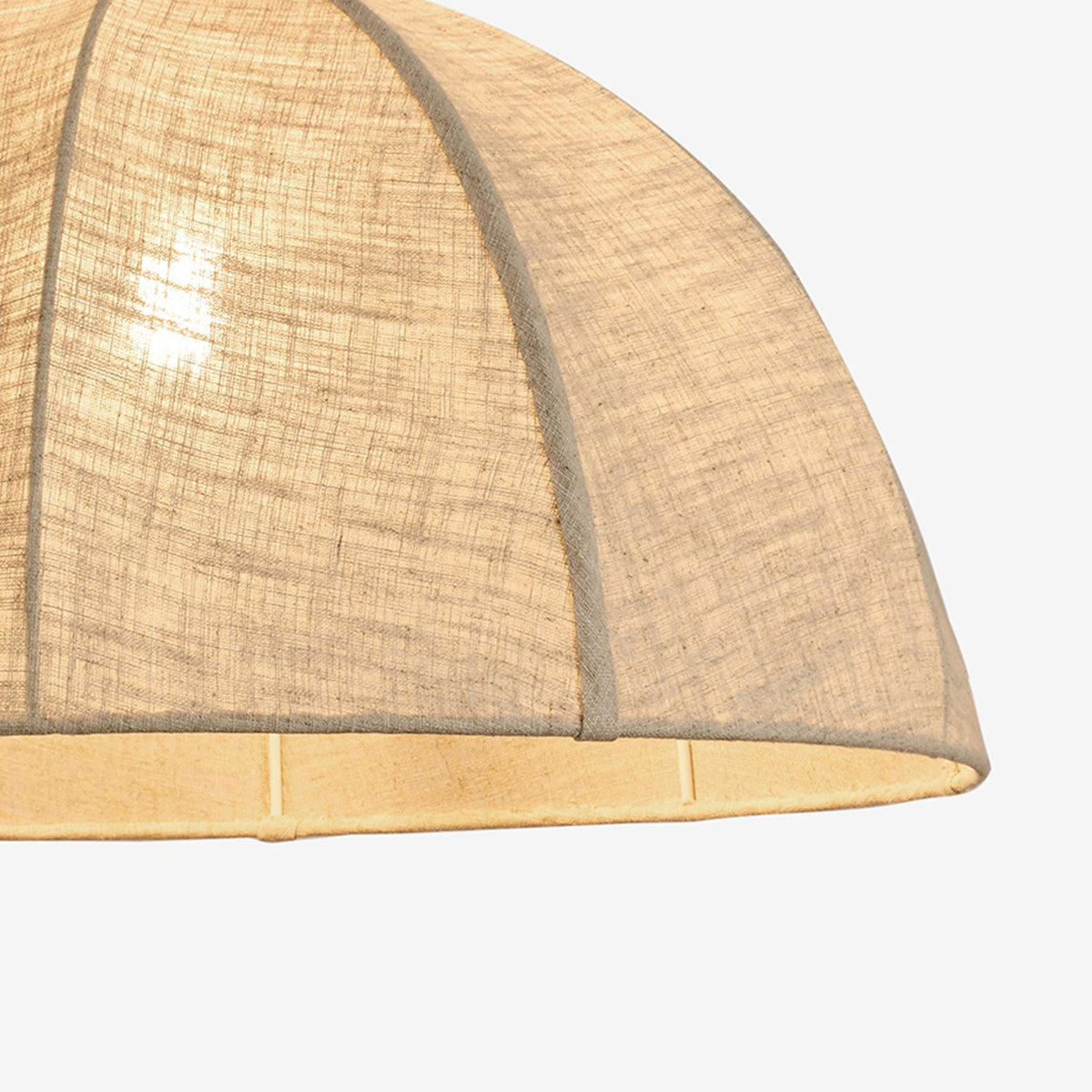 Benny Natural Linen Shade with Taupe Metalwork