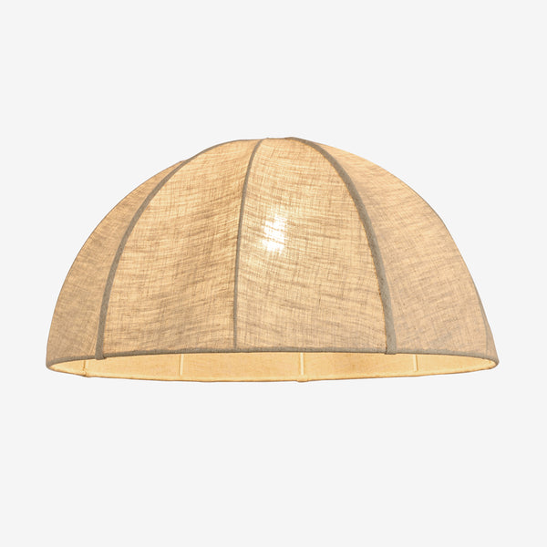Benny Natural Linen Shade with Taupe Metalwork