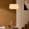 Camilo Pendant in Matt Black with White Opal Glass Shade