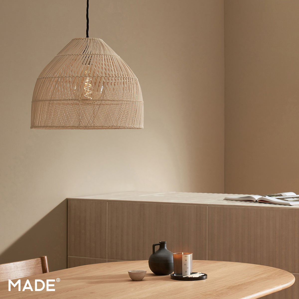 Java Small Natural Rattan Shade