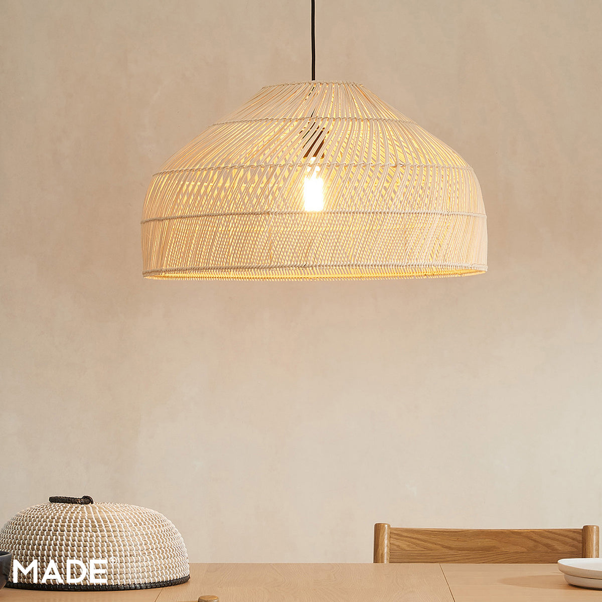 Java Large Natural Rattan Shade