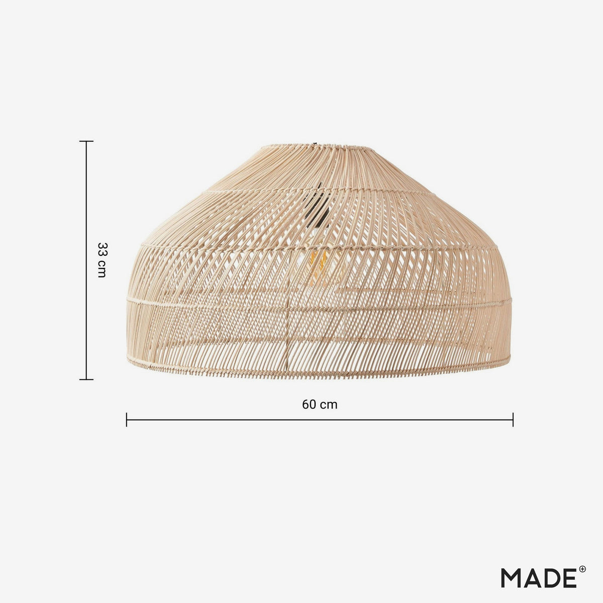 Java Large Natural Rattan Shade