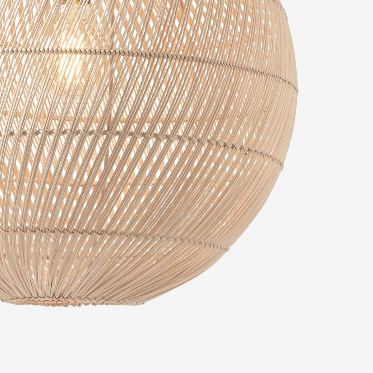 Java Round Natural Rattan Shade