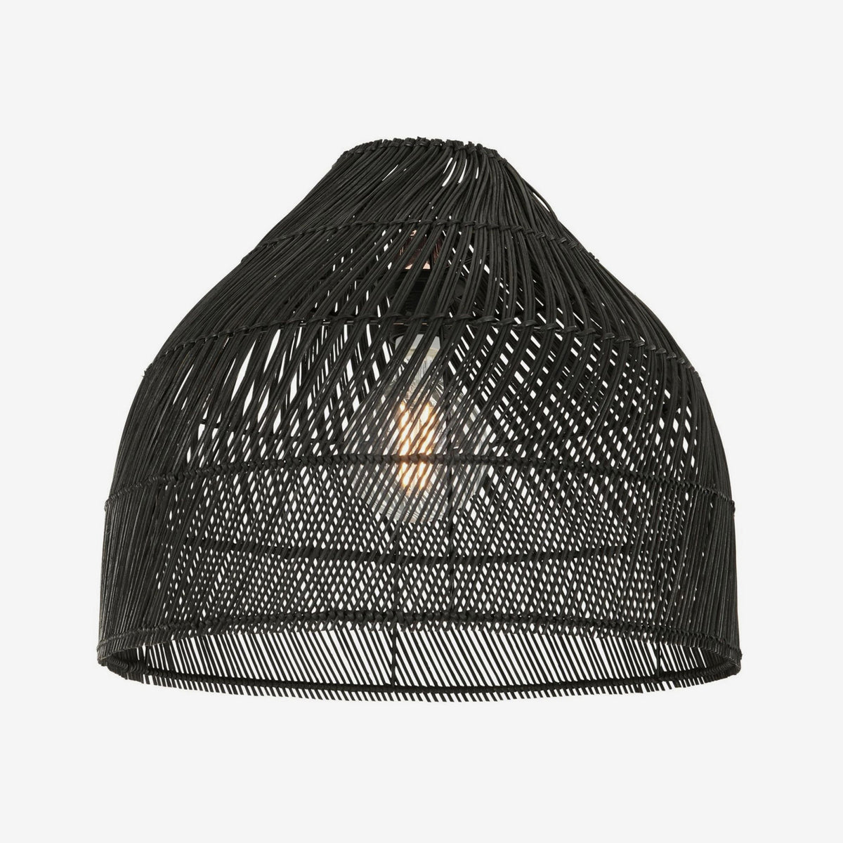 Java Small Black Rattan Shade