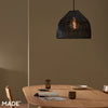 Java Small Black Rattan Shade