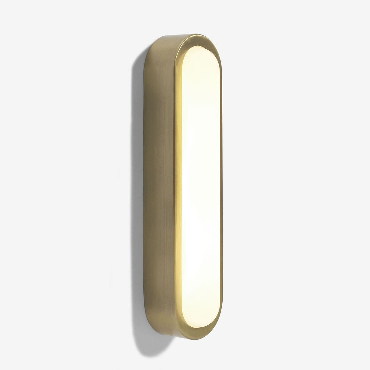 Nura IP44 LED Bathroom Wall Light in Antique Brass