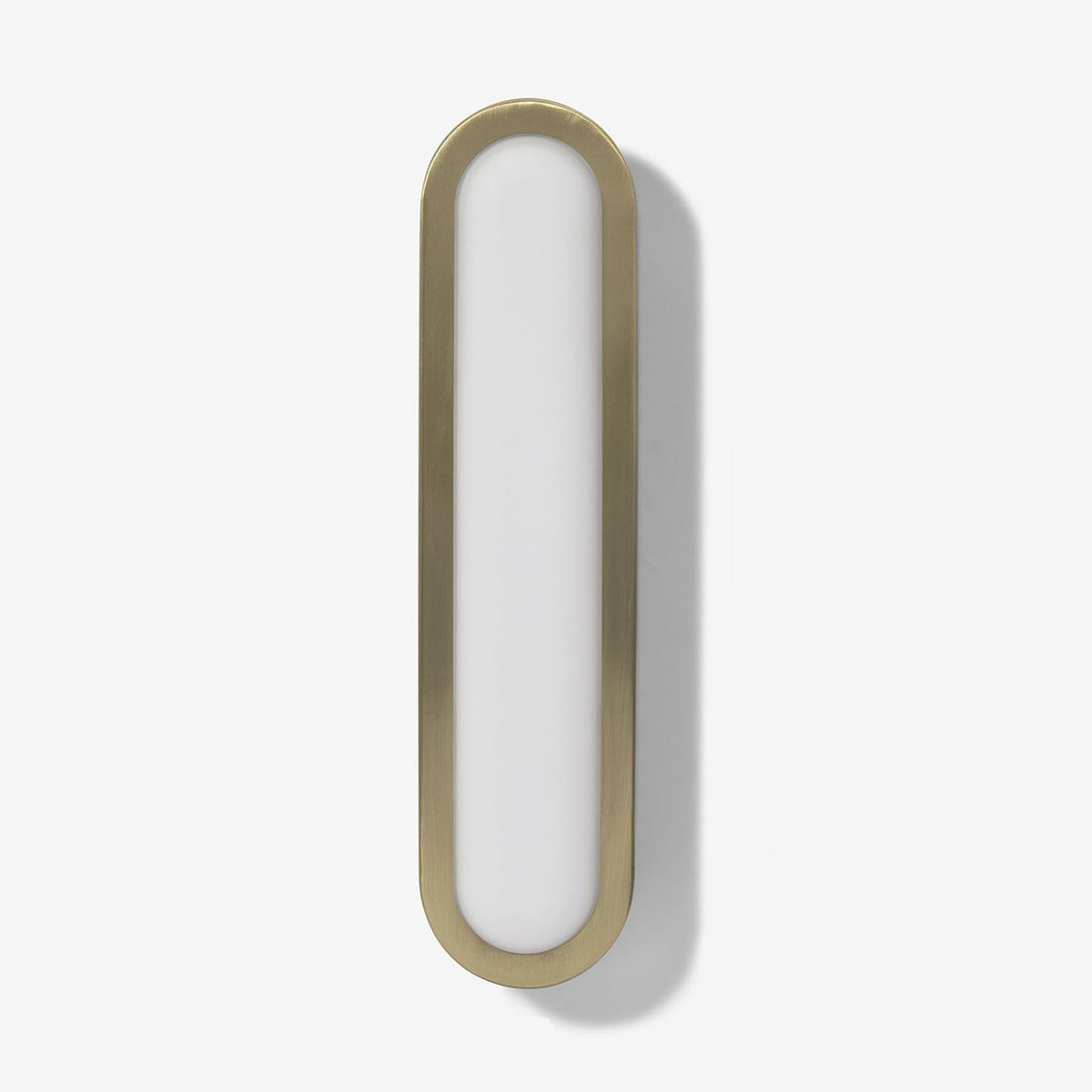 Nura IP44 LED Bathroom Wall Light in Antique Brass