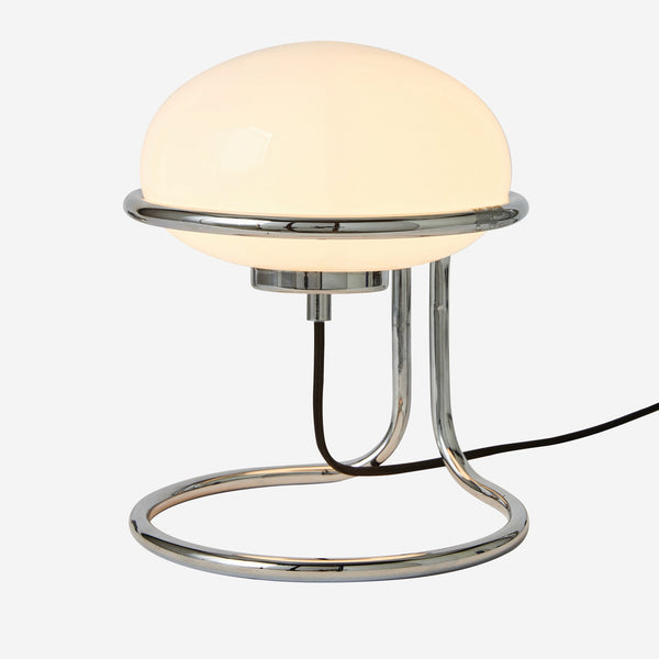 Piper Table Lamp in Chrome with Opal Glass Diffuser