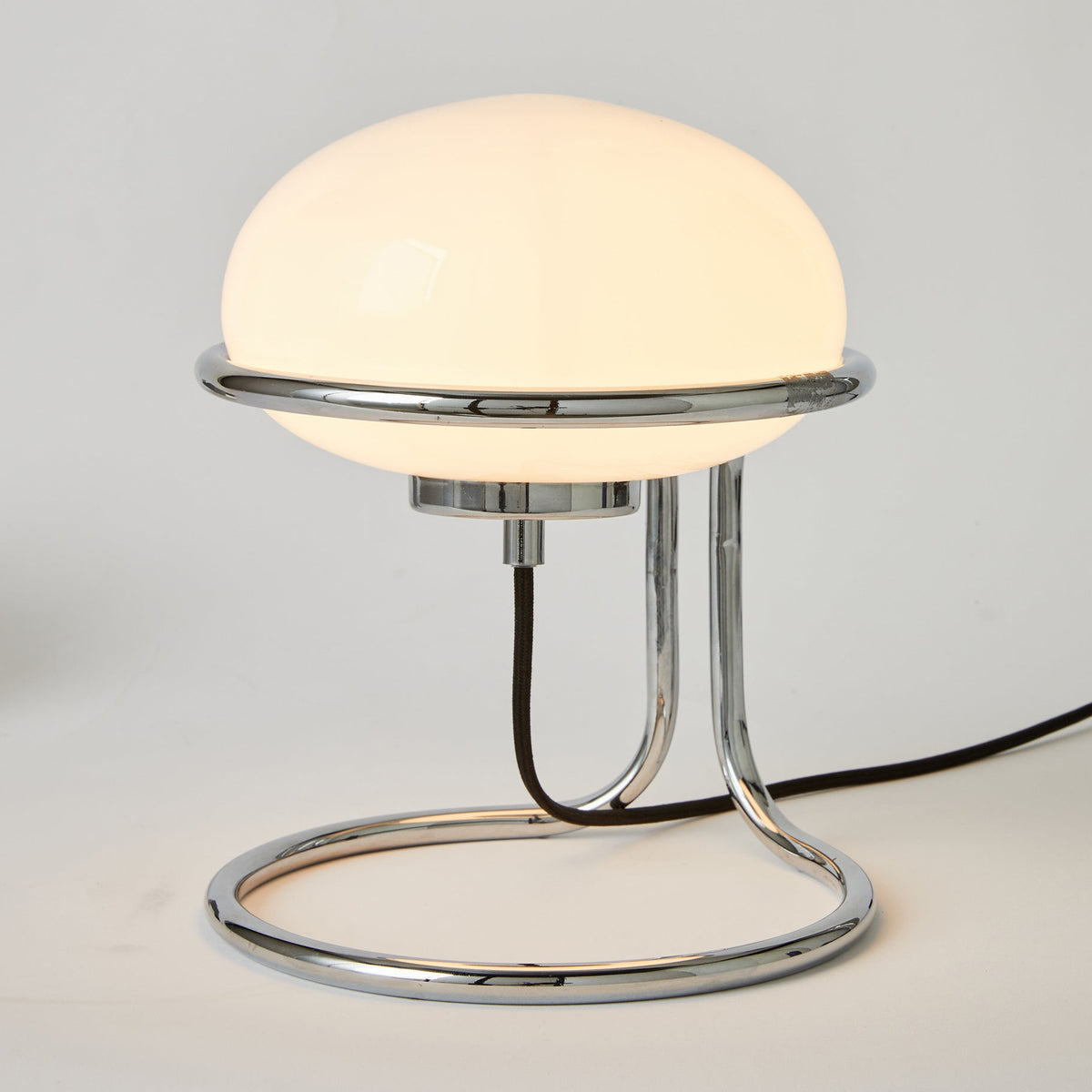 Piper Table Lamp in Chrome with Opal Glass Diffuser