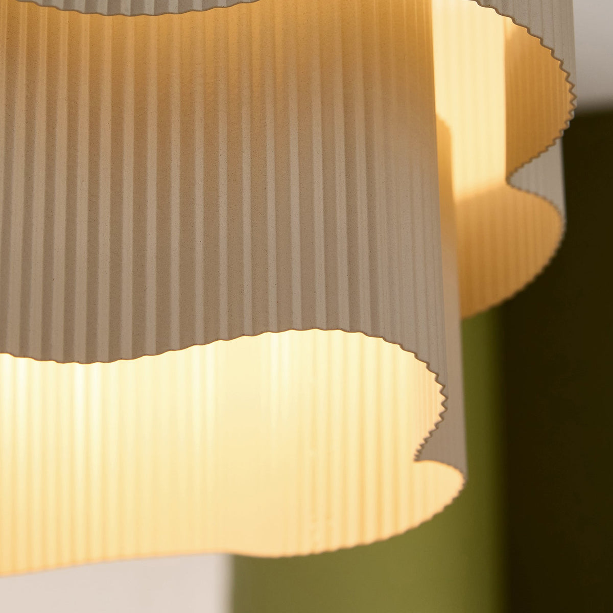Sydney Ribbed Metal Tiered Shade