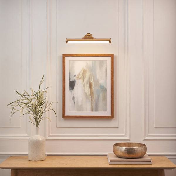 Kas Rechargeable and Dimmable Picture Light in Warm Brass