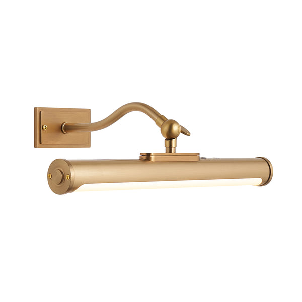 Maris Rechargeable and Dimmable Picture Light in Warm Brass
