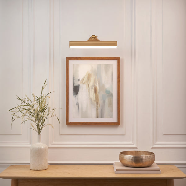 Dalyan Rechargeable and Dimmable Picture Light in Warm Brass