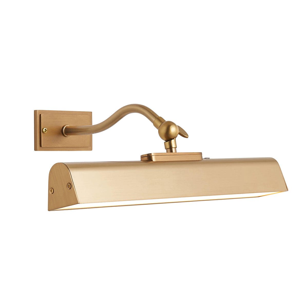 Lasos Rechargeable and Dimmable Picture Light in Warm Brass